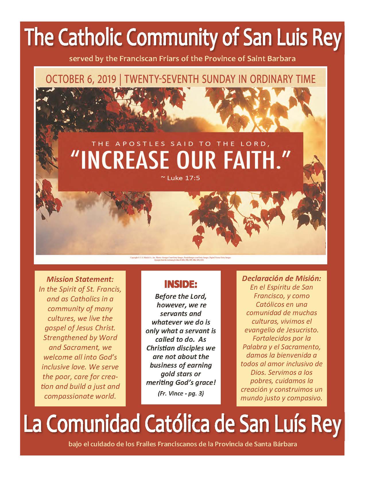 Increase Our Faith