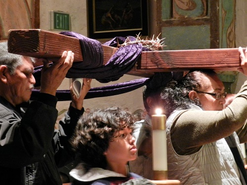 Stations of the Cross in Historic Church