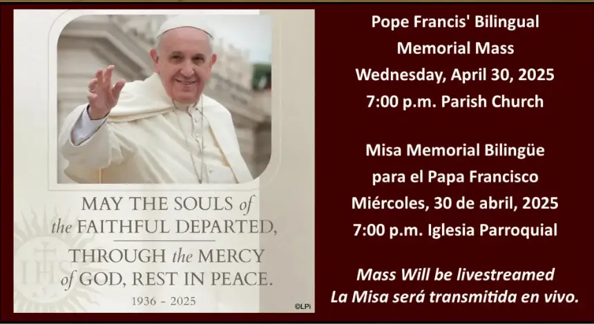 Memorial Mass for Pope Francis