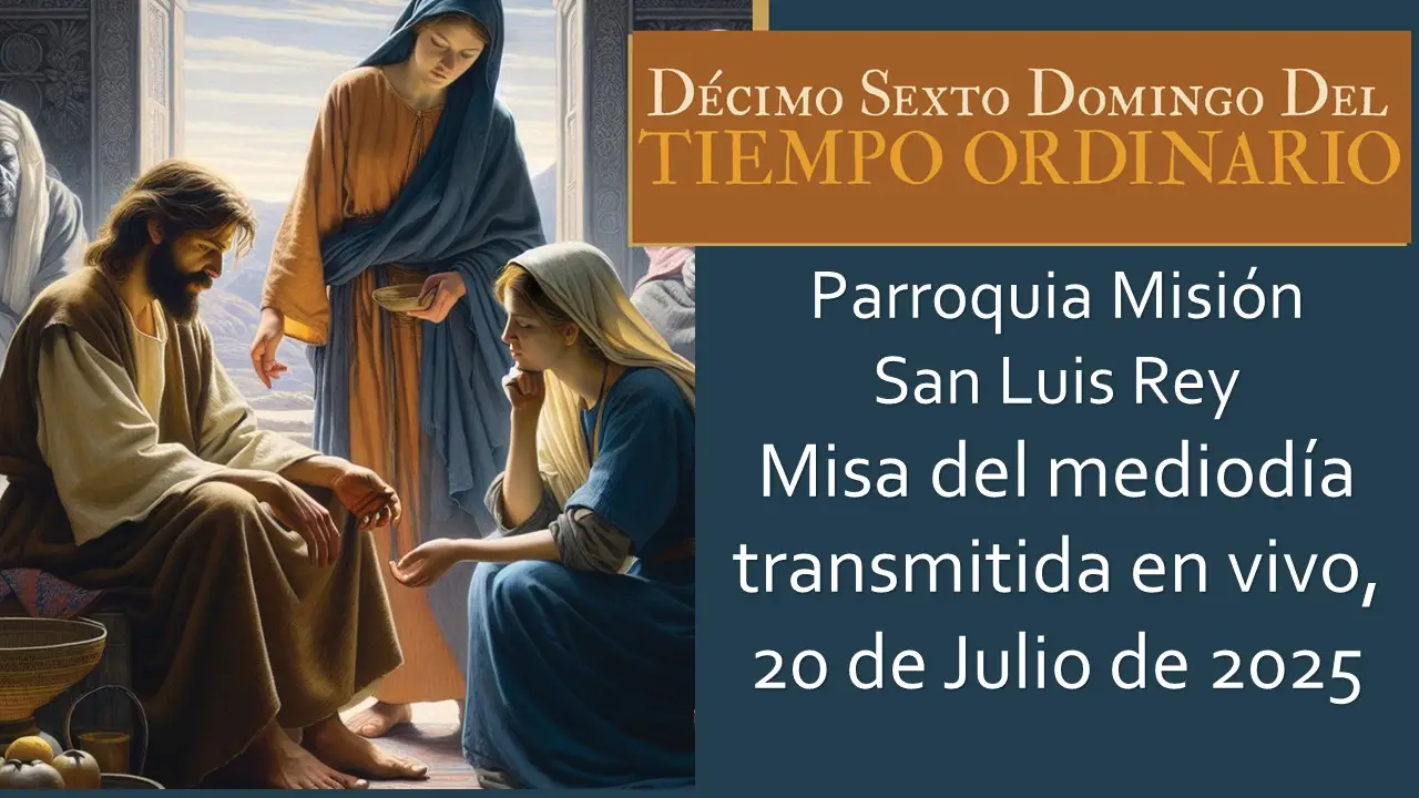 Livestream 12 noon Spanish Mass for 7-20-2025