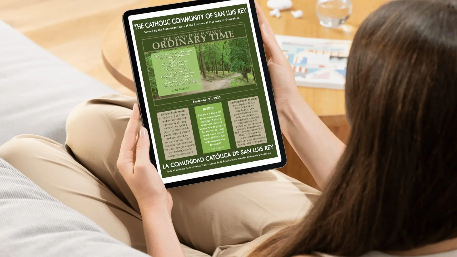 Bulletin cover for 9-21-2025