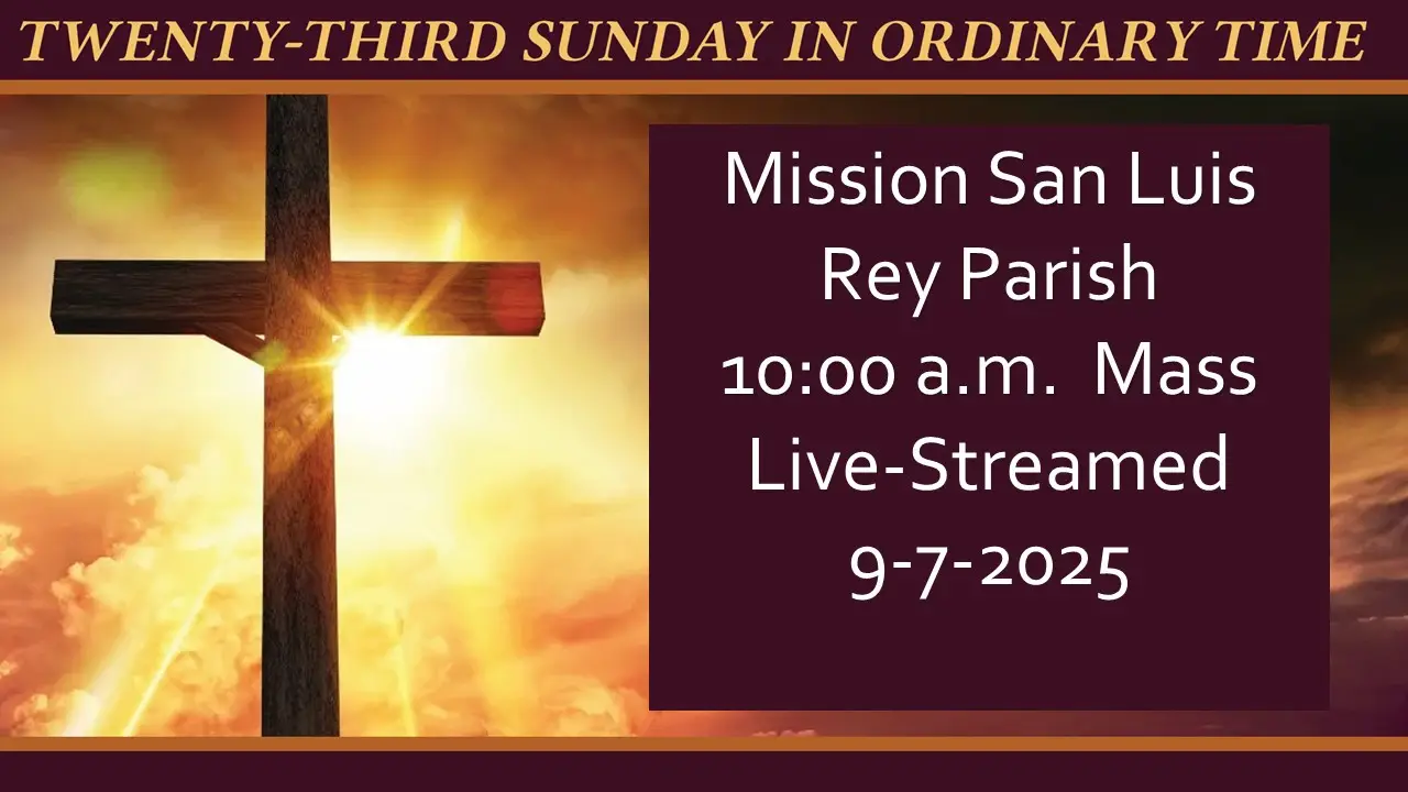 Live-stream English Mass 10 am 9-7-2025