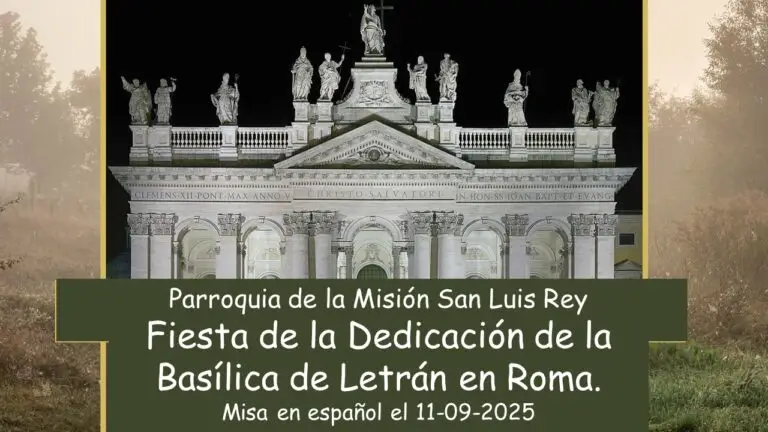 Fiesta de la Dedicación de la Basílica de Letrán |