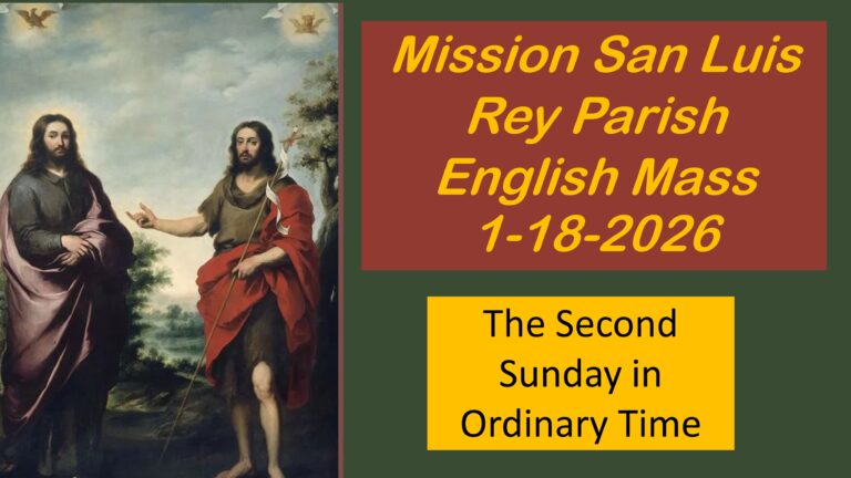 2nd Sunday in Ordinary Time 1-18-2026