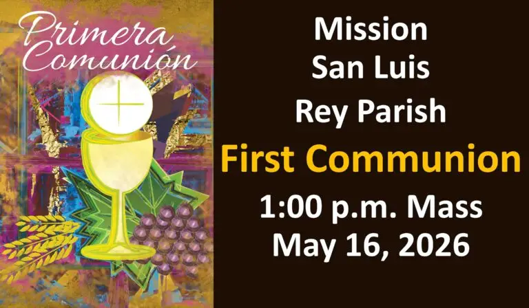 1 p.m. Mass for First Communion, 2026