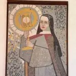 Mural of St. Clare of Assisi at MSLRP