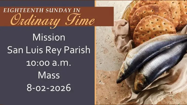 Livestream for 10 am, English Mass, 8-2-2026