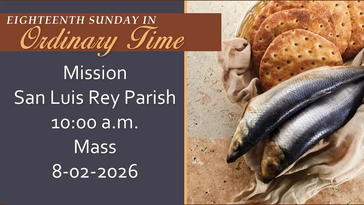 Livestream for 10 am, English Mass, 8-2-2026