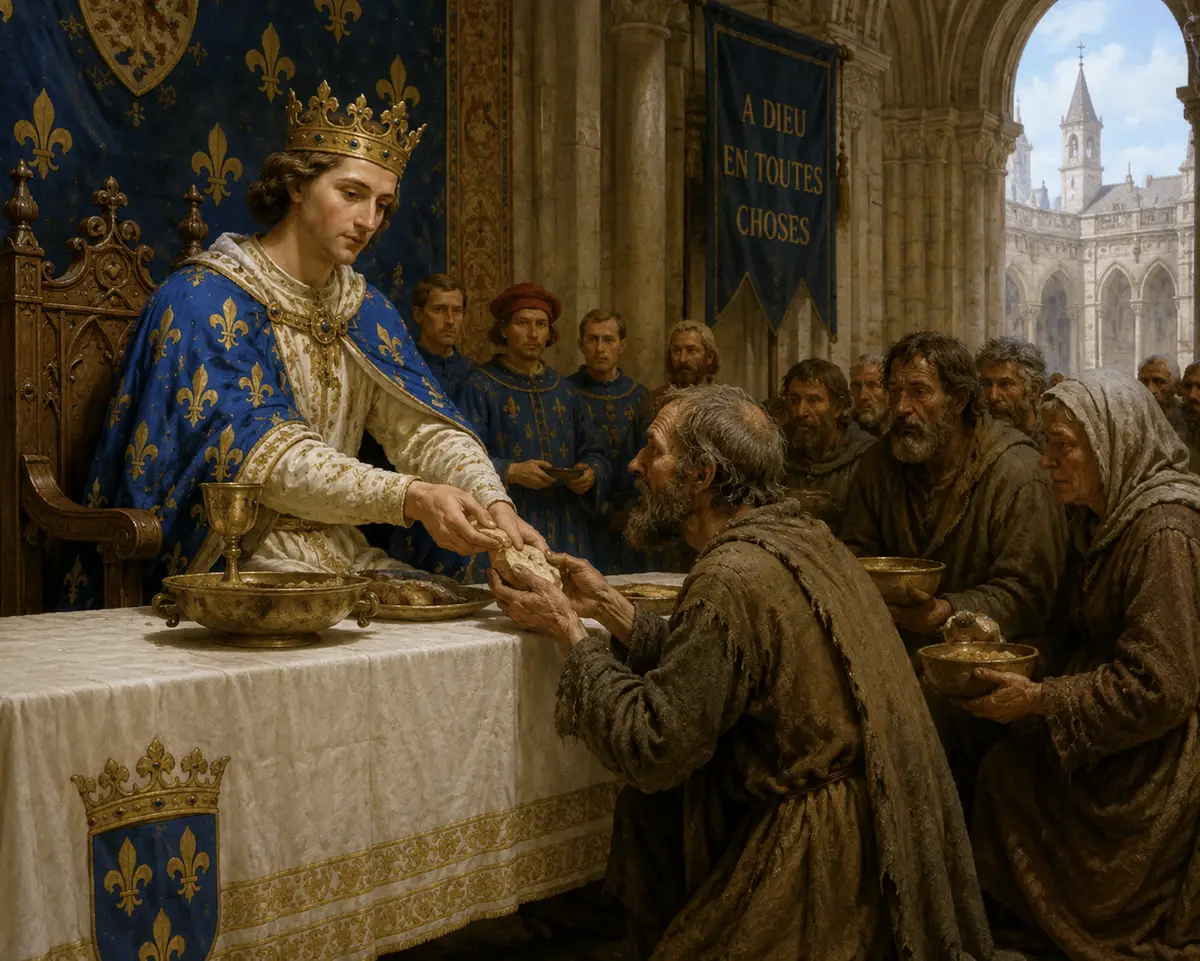 St. Louis of France cared for the poor.