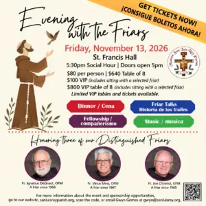 Evening with the Friars 2026