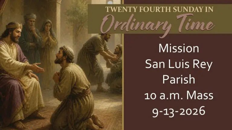 Online Mass for 10 am, Sunday September 2026