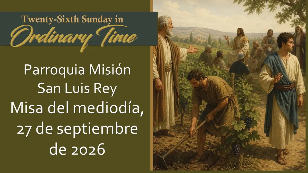 Spanish Language Mass Live on 9-27-2026