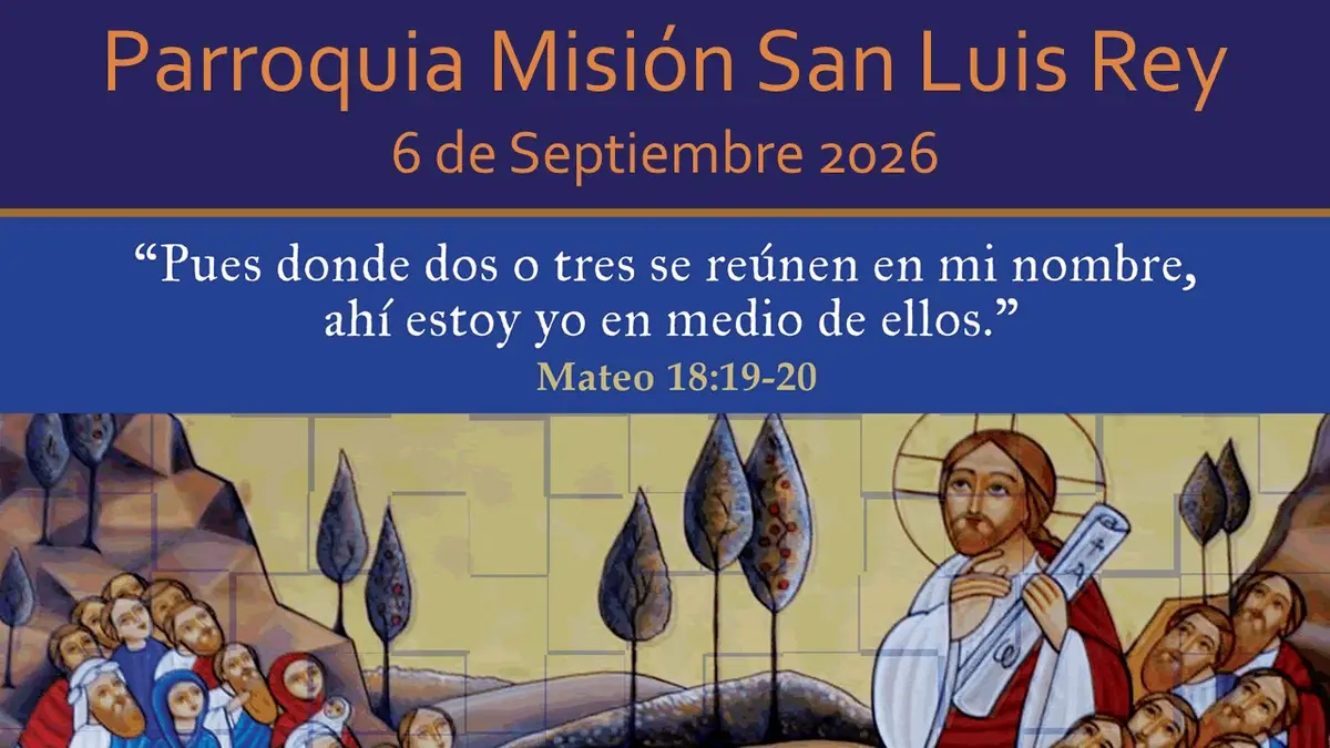 Spanish language mass at 12 noon for September 6, 2026