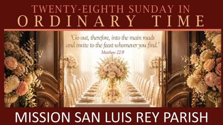 English Language Mass for 10 am, 10-11-2026