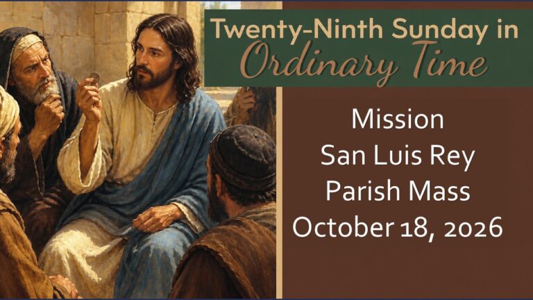 English Mass for Oct. 16, 2026