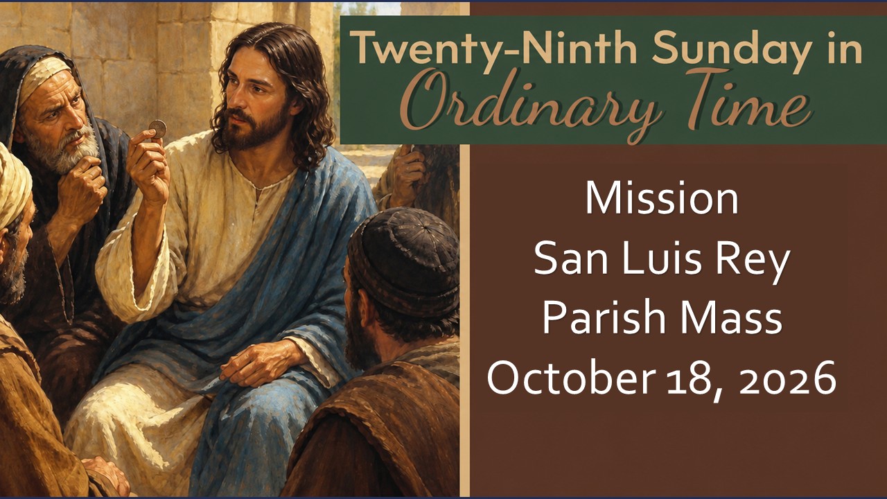 English Mass for Oct. 16, 2026