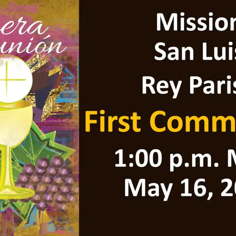 1 p.m. Mass for First Communion, 2026