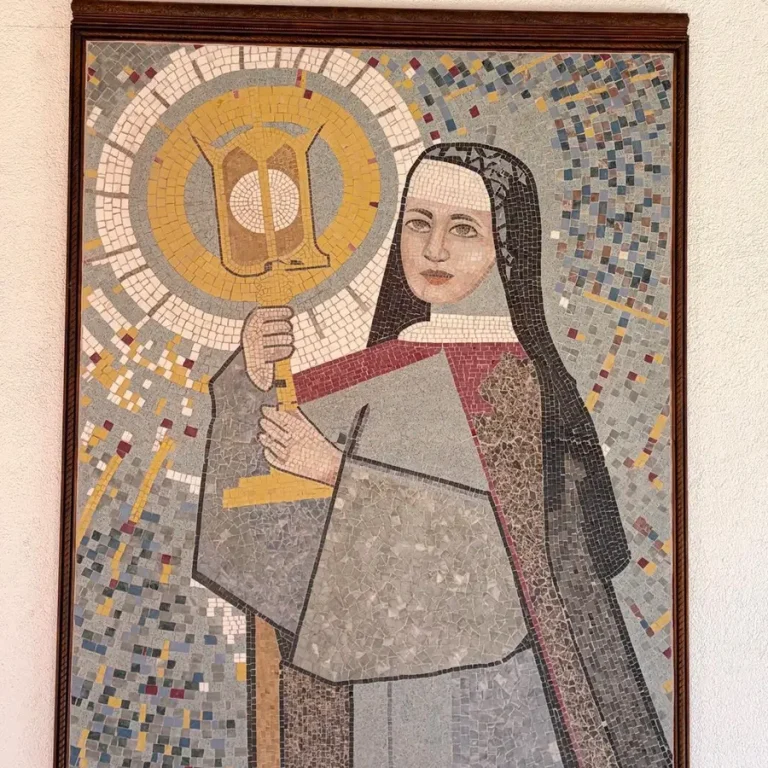 Mural of St. Clare of Assisi at MSLRP