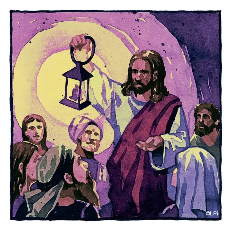 With faith and hope in Jesus.