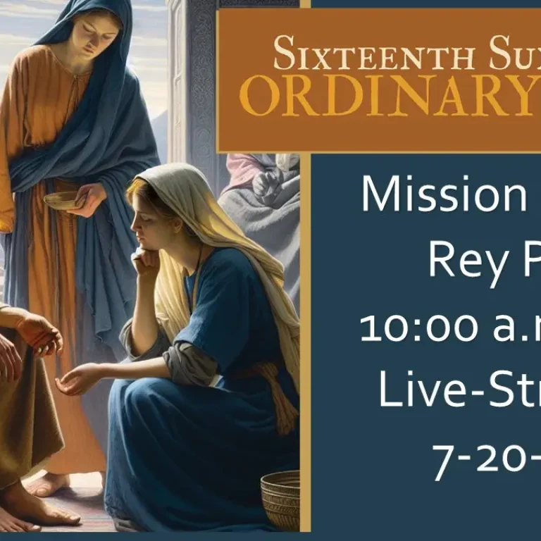 Live-streamed English Mass for 7-20-2025