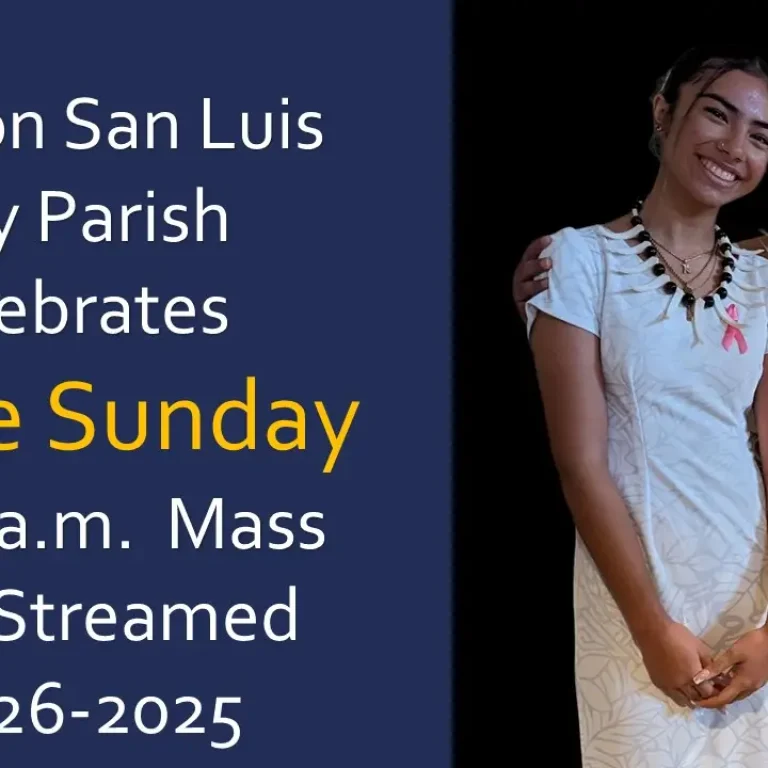 White Sunday, 10 am mass for Oct. 26, 2025