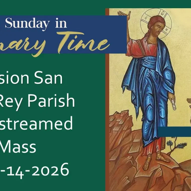 Livestream for 10 am, English Mass, 8-2-2026