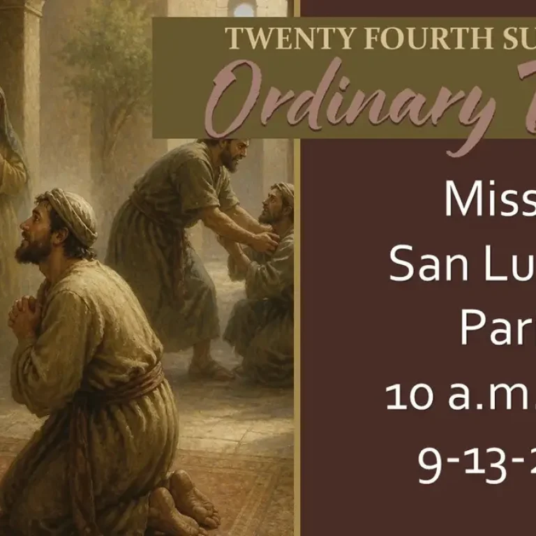 Online Mass for 10 am, Sunday September 2026