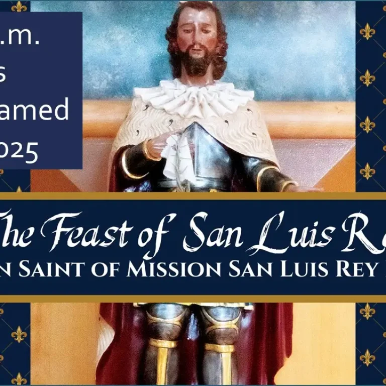 10 am Mass Livestreamed on August 24, 2025