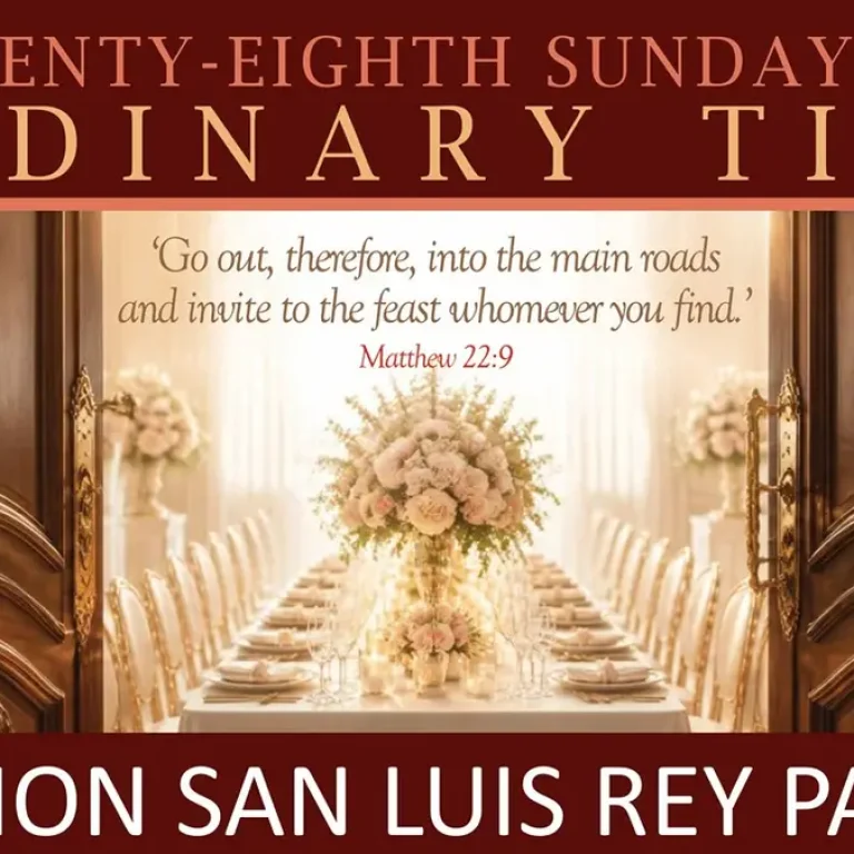 English Language Mass for 10 am, 10-11-2026