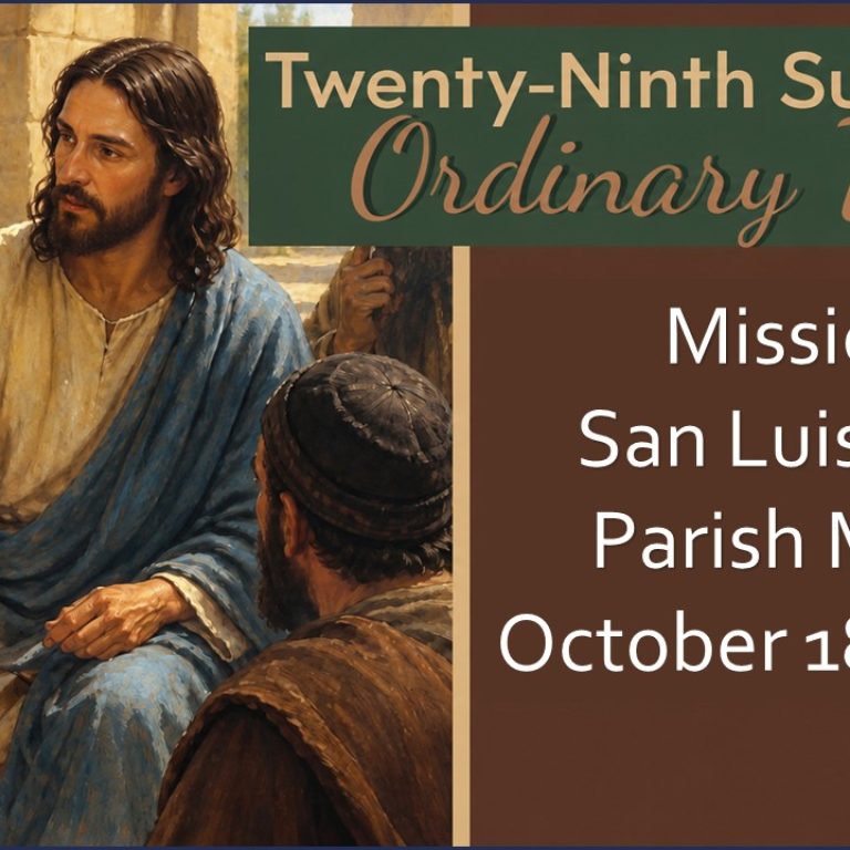 English Mass for Oct. 16, 2026