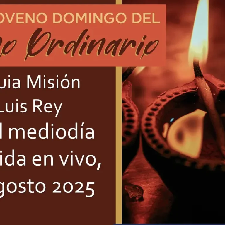 Misa transmitida en vivo de esta semana a las 12 del mediodía del 10 de Agosto de 2025. La grabación estará disponible después.