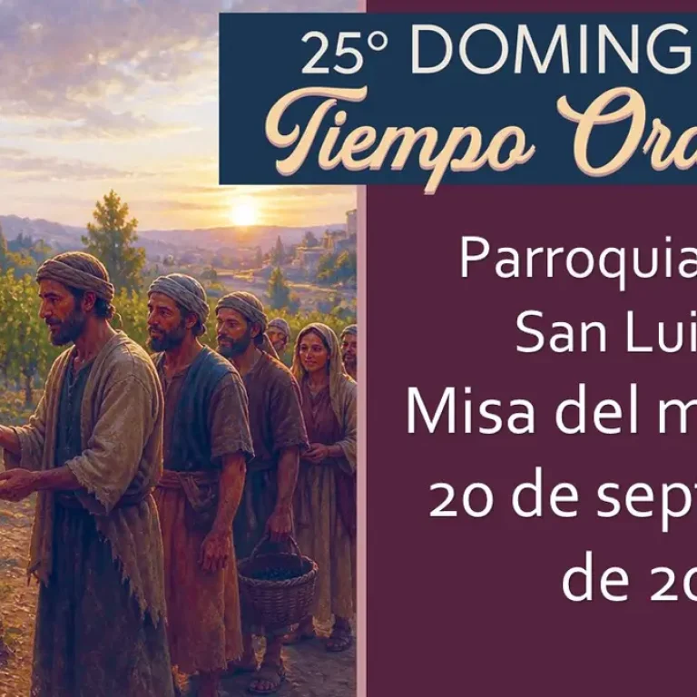 Misa transmitida en vivo el 20 de septiembre de 2026