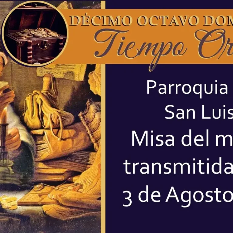 ¿Conoce algún vecino, amigo o familiar que no pueda venir a Misa a celebrar con nosotros? Ofrézcales la conveniencia de compartir con nosotros la Misa transmitida en vivo esta semana para Misa de las 12 del mediodía 3 de Agosto de 2025