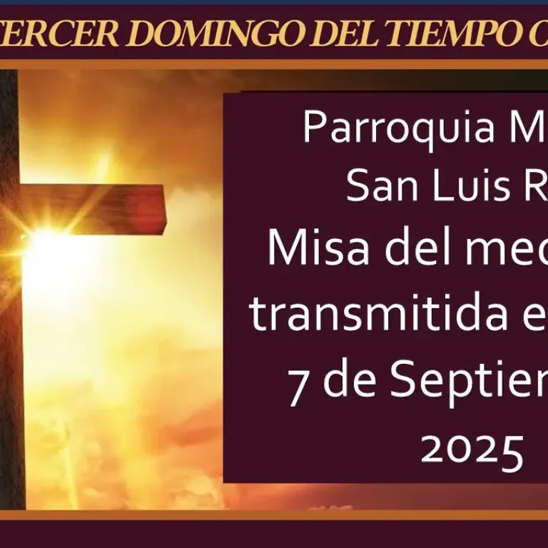 Livestream Spanish noon mass for 9-9-2025