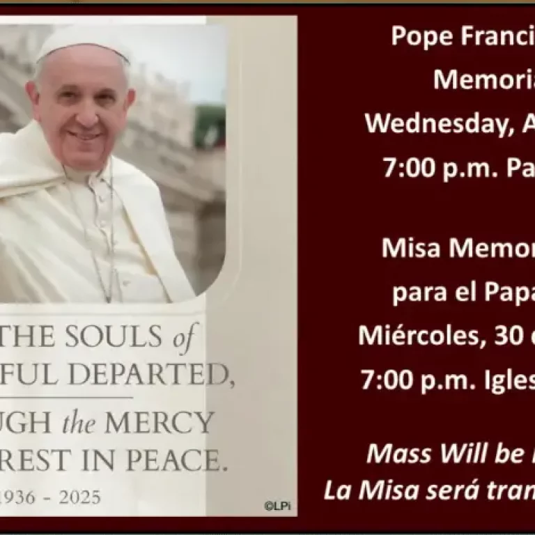 Memorial Mass for Pope Francis