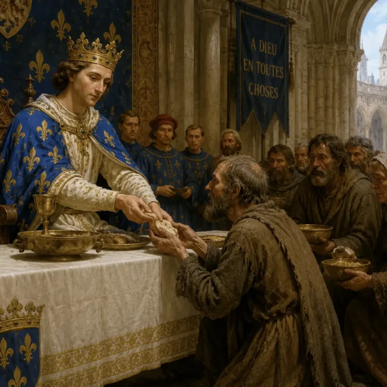 St. Louis of France cared for the poor.
